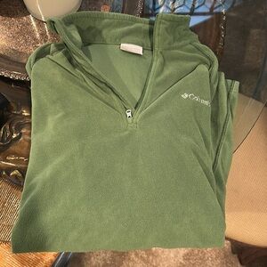 Columbia, Green, Fleece, Zip Up, Pullover, L